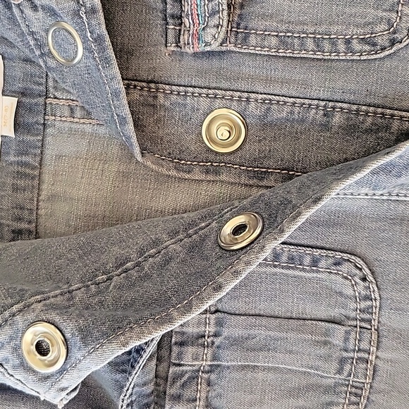 Gymboree Embroidered Denim Jacket Girls Size 7/8 - Picture 5 of 6